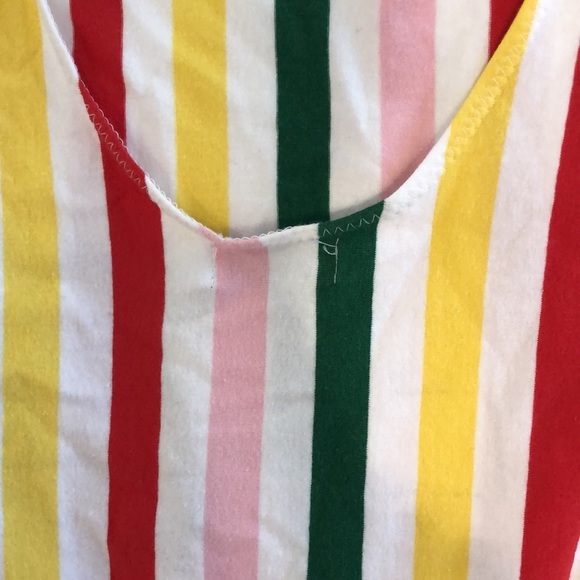 Bershka multicolour stripe sleeveless bodysuit. Size XS. NWT. - Picture 5 of 9